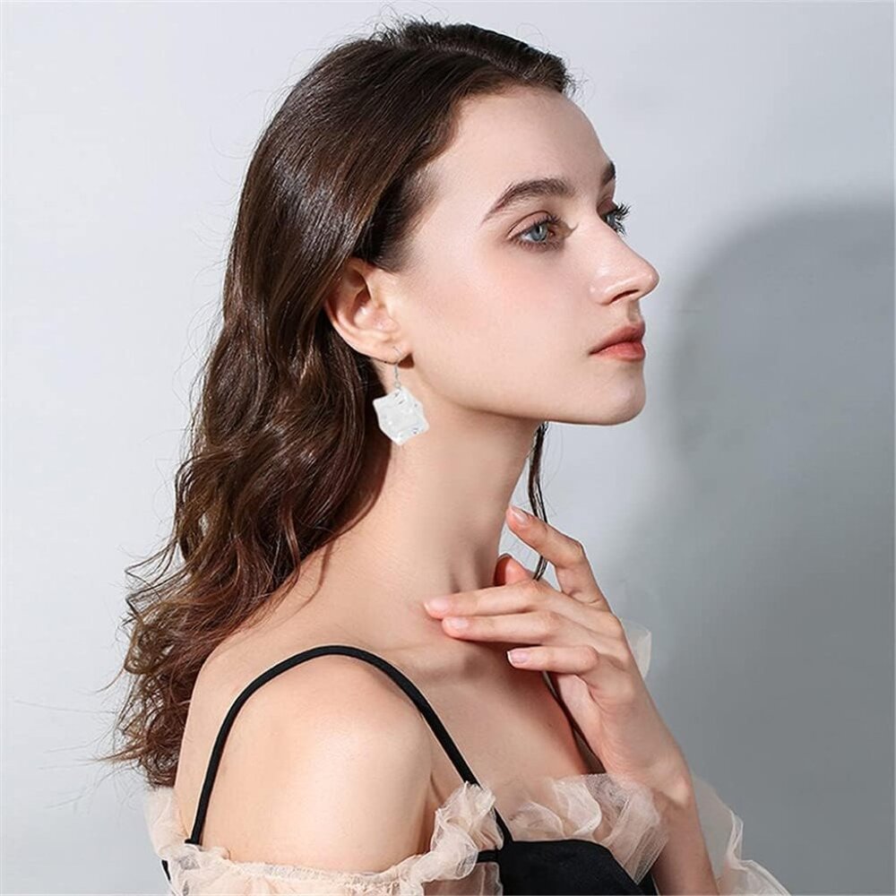 Fun Exaggerated Ice Cube Drop Earrings - Unique G… - image 4